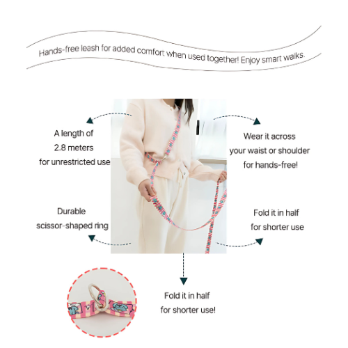 Cartoon Hands-free 2.8 Leash